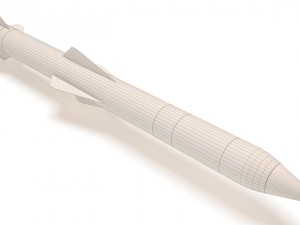 air-to-air missile-cuda 3D Model