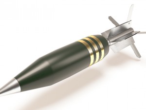 120mm tank shell 3D Model