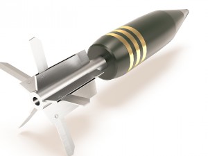 120mm tank shell Model 3D