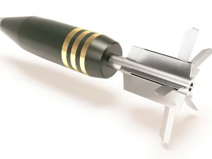 120mm tank shell 3D Model