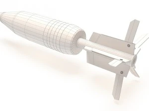 120mm tank shell 3D Model