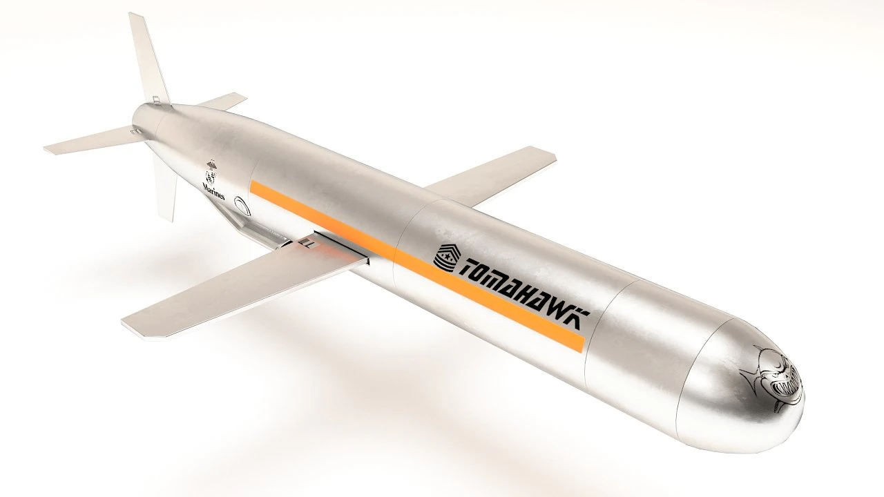 missle tomahawk 3D Model .c4d .max .obj .3ds .fbx .stl .blend 