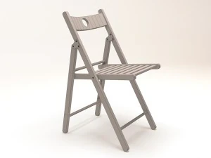 folding chair wood 3D Model