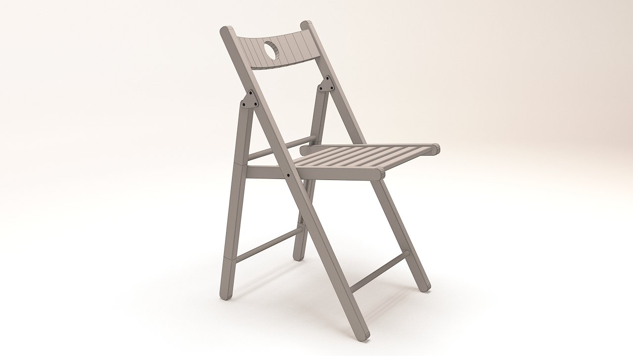 Small Fishing Folding Chair 3D Model $14 - .3ds .c4d .fbx .ma .obj