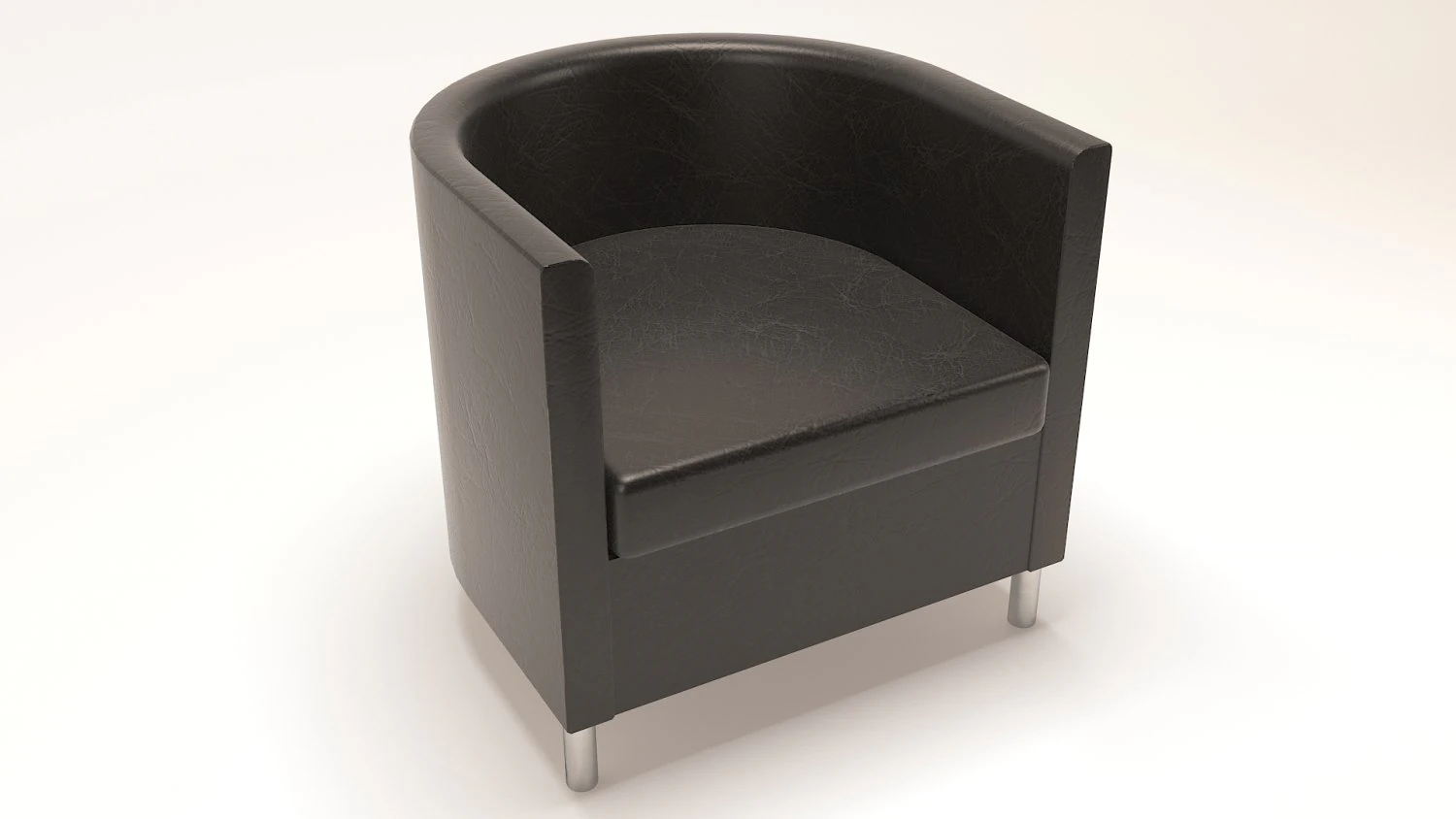 armchair idgult black 3D Model .c4d .max .obj .3ds .fbx .stl .blend
