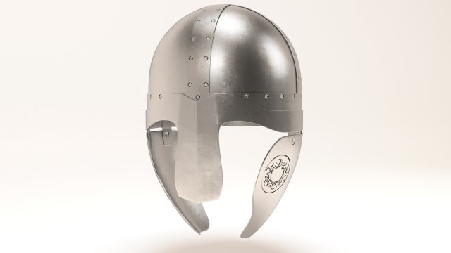 viking helmet 3D Model .c4d .max .obj .3ds .fbx .stl .blend 