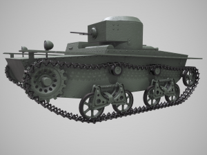 small floating tank t-38 3D 모델