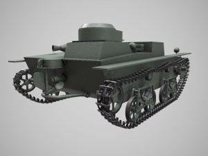 small floating tank t-38 3D 모델