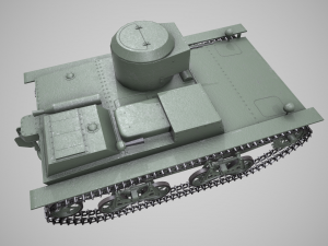 small floating tank t-38 3D 모델
