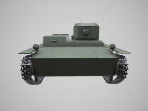 small floating tank t-38 3D 모델