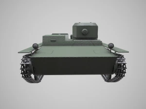 small floating tank t-38 3D Model