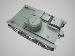 small floating tank t-38 3D 모델