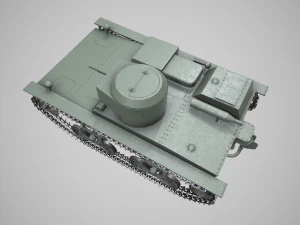 small floating tank t-38 3D Model