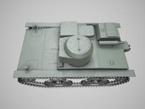 small floating tank t-38 3D 모델