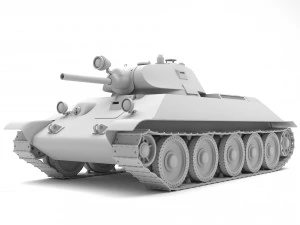 a-34 m1940 3D 모델