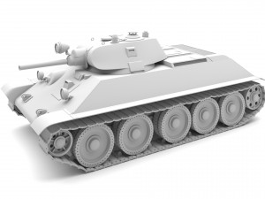 a-34 m1940 Modelo 3D