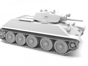 a-34 m1940 Modelo 3D