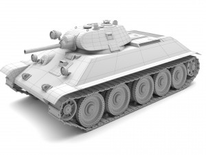 a-34 m1940 Modelo 3D