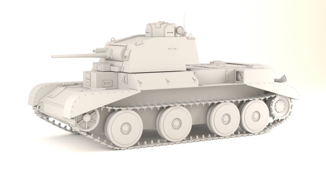 a13 mk i cruiser mk iii 3D Model .c4d .max .obj .3ds .fbx .stl .blend 