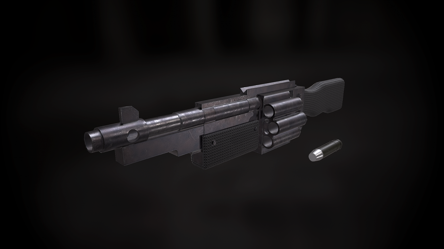 Shotgun of the Imperial Guard 3D Model in Grenade Launchers 3DExport