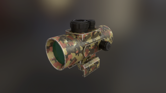 1x30rd scope 3D मॉडल .c4d .max .obj .3ds .fbx .stl .blend 