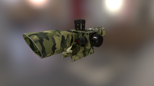 cvlife optics 25-10x40 3Dモデル .c4d .max .obj .3ds .fbx .stl .blend 