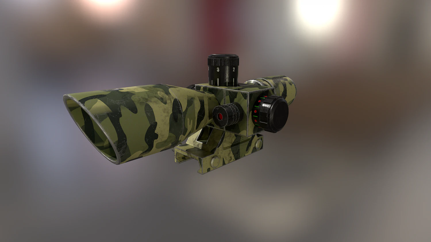 cvlife optics 25-10x40 3D Model .c4d .max .obj .3ds .fbx .stl .blend 