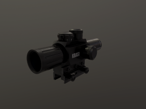m6 4 x 25 sniper scope 3D Model