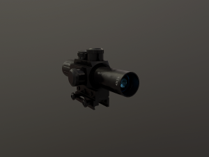 m6 4 x 25 sniper scope 3D Model