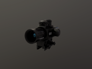 m6 4 x 25 sniper scope 3D Model