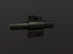 m6 4 x 25 sniper scope 3D Model
