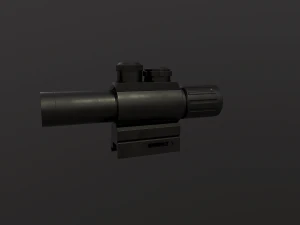 m6 4 x 25 sniper scope 3D Model
