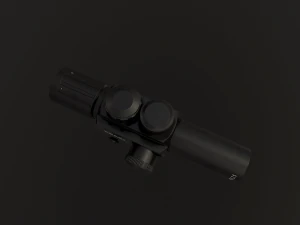 m6 4 x 25 sniper scope 3D Model