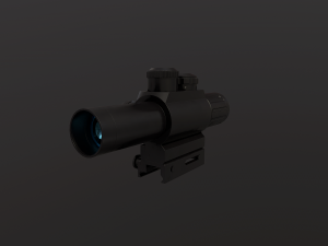 m6 4 x 25 sniper scope 3D Model