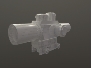 m6 4 x 25 sniper scope 3D Model