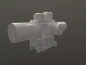 m6 4 x 25 sniper scope 3D Model