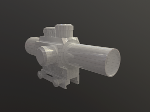 m6 4 x 25 sniper scope 3D Model