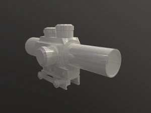 m6 4 x 25 sniper scope 3D Model