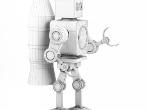 vintage robot 3D 模型