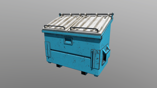 trash can Modelo 3D .c4d .max .obj .3ds .fbx .stl .blend 