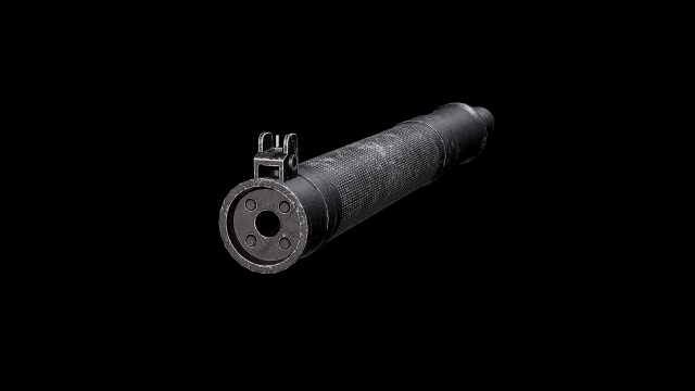 rifle barrel-vintorez 3D Model .c4d .max .obj .3ds .fbx .stl .blend 