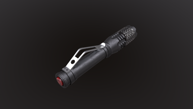 flashlight Low poly 3D Model