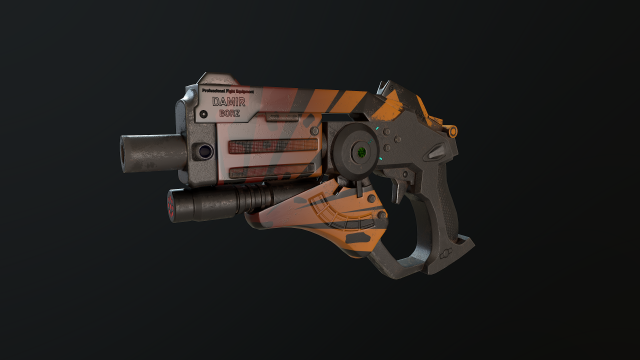 mercurygun 3D Model .c4d .max .obj .3ds .fbx .stl .blend 