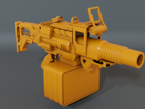 hand grenade launcher-scifi 3Dモデル