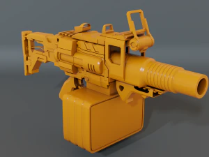 hand grenade launcher-scifi 3D Model