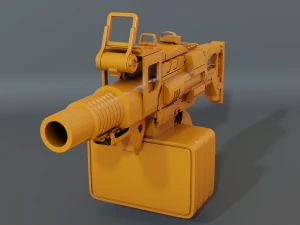 hand grenade launcher-scifi 3D Model