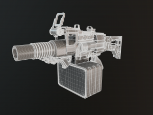 hand grenade launcher-scifi 3Dモデル