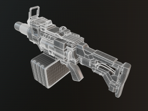 hand grenade launcher-scifi 3Dモデル