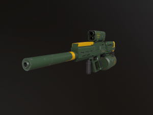 sci fi sniper rifle - 40 3D Модель