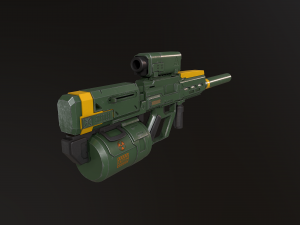 sci fi sniper rifle - 40 3D Модель
